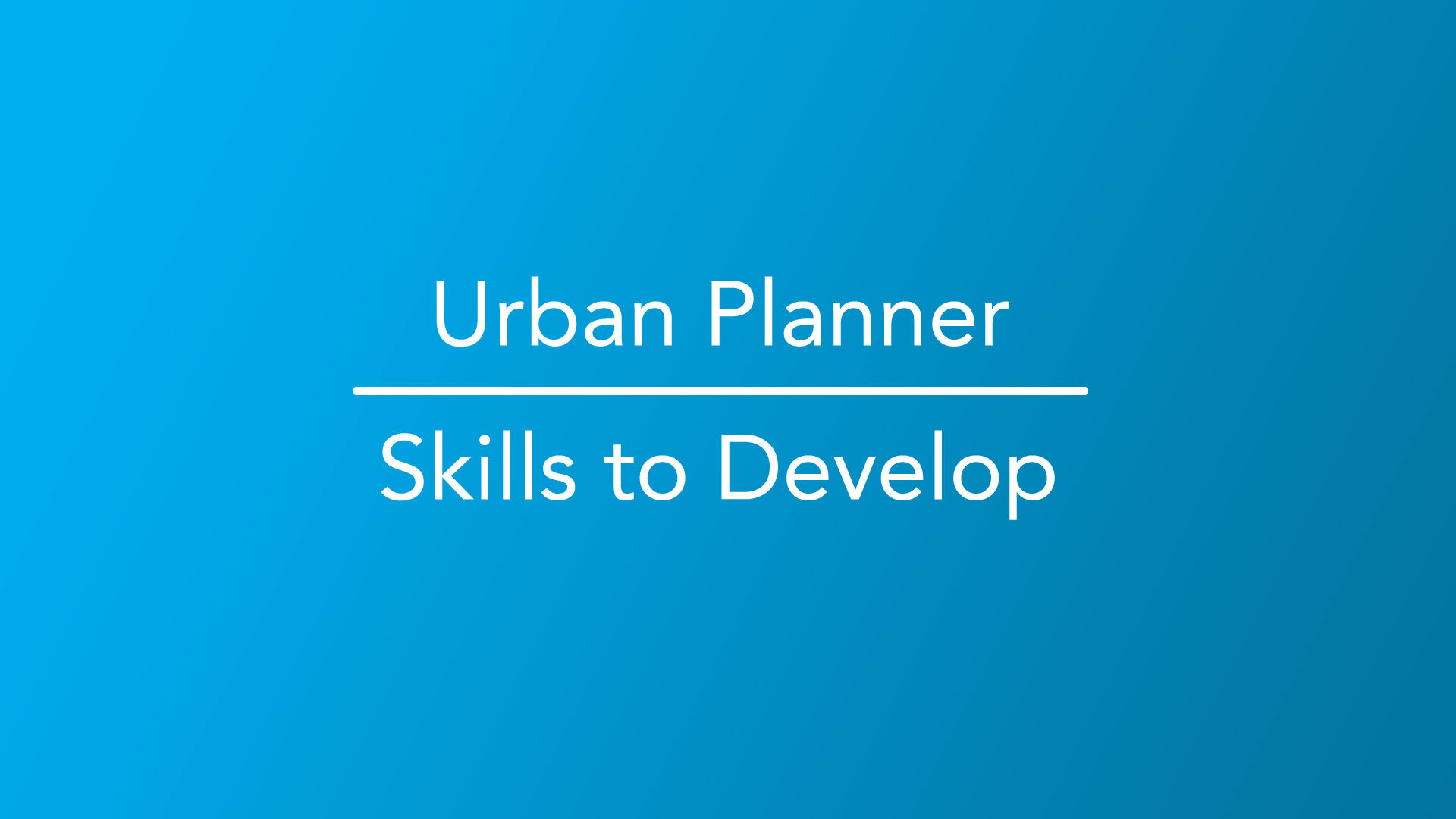 How To Become An Urban Planner   Urban Planner Skills To Develop 1920x1080 