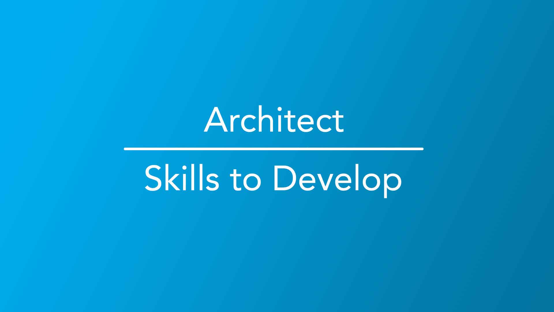 How To Become An Architect Designer