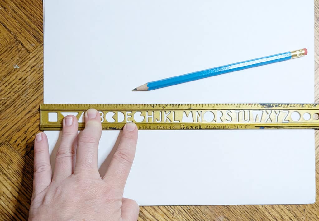 Storyboard Activity Step 2a. measure the short end of the paper