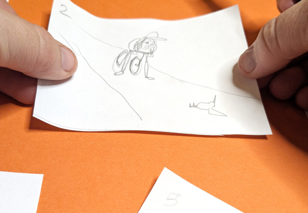 Storyboard Activity Step 7 Glue down each scene